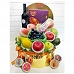 FR35  Abalone - Red Wine - Fruit Hamper Box